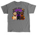Sit Stay Spooky Labs With Scarves, a Charcoal Classic Unisex Tee