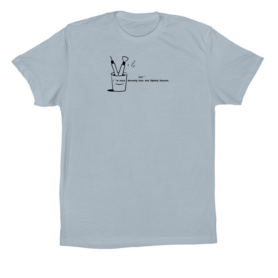 I?m busy, a Light Blue Premium Cotton Tee