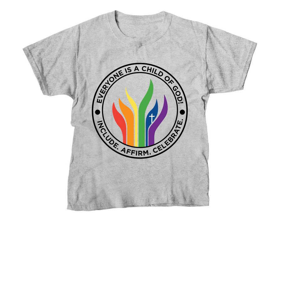 Everyone Is a Child of God!, a Sport Grey Youth Unisex Tee