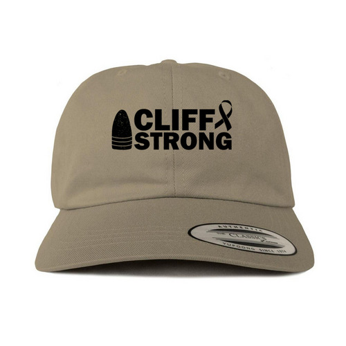 Cliff Strong Light Colored Hats&nbsp;, a Khaki Printed Classic Baseball Cap