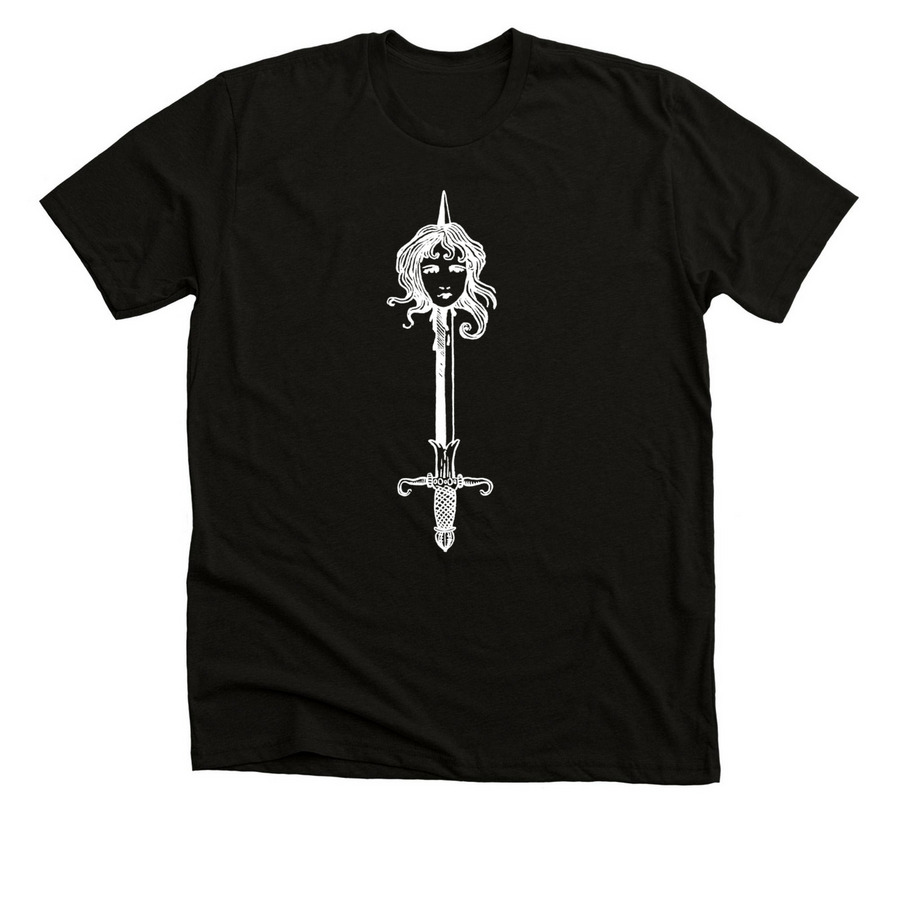 The Sword, a Solid Black Blend Premium Unisex Tee