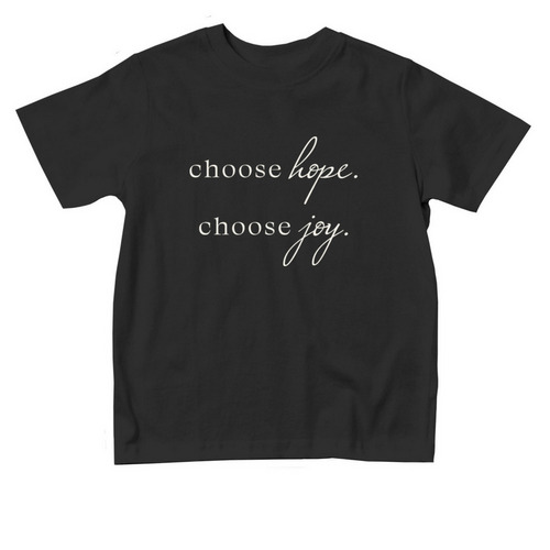 Toddler Choose hope/joy, a Black Toddler Tee