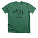Dancing Skelly, a Heather Grass Green Premium Unisex Tee