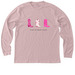 Boots Against Breast Cancer, a Heather Pink Gravel Premium Long Sleeve Tee