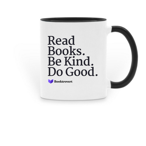 A Booktrovert's Manifesto, a Black Two-Tone Ceramic Mug