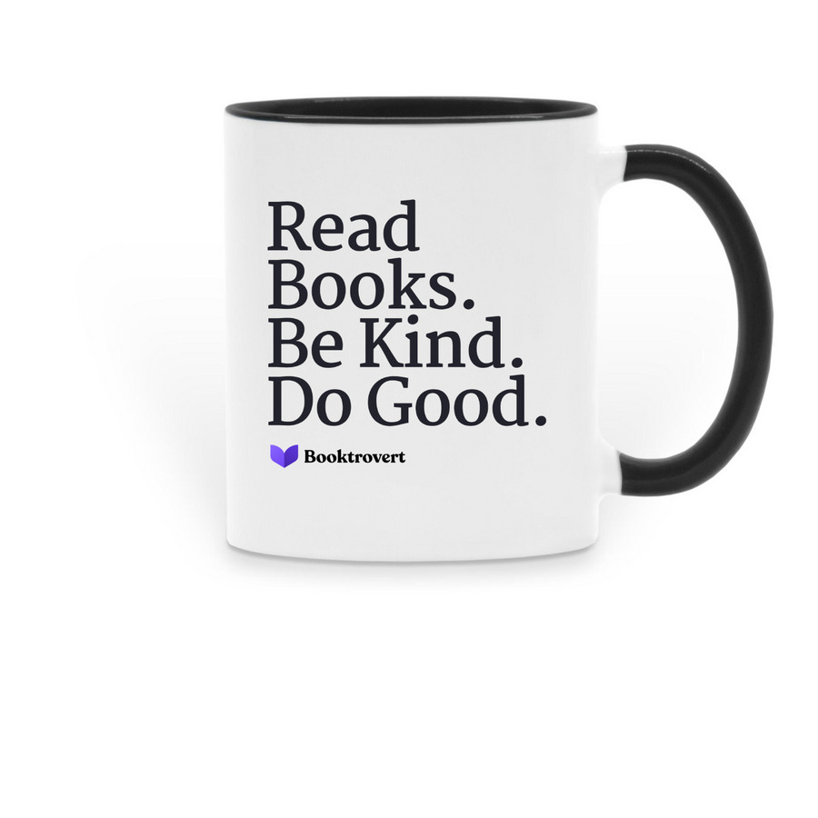 A Booktrovert's Manifesto, a Black Two-Tone Ceramic Mug