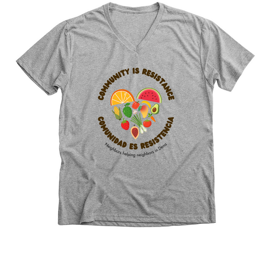 Buy a T-shirt, help buy a bag of groceries&nbsp;, a Athletic Heather Premium V-Neck Tee