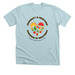 Buy a T-shirt, help buy a bag of groceries&nbsp;, a Heather Ice Blue Premium Unisex Tee