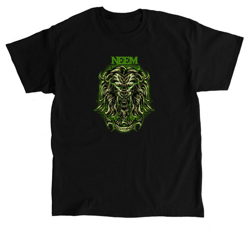 neem lion, a Black Classic Unisex Tee
