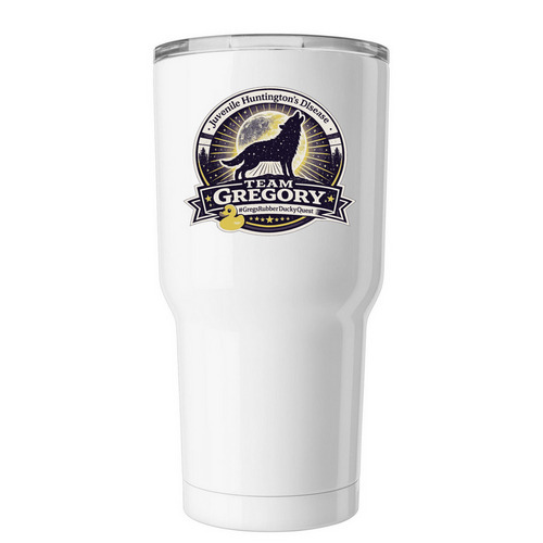 Team Gregory Tumbler, a White Insulated Tumbler
