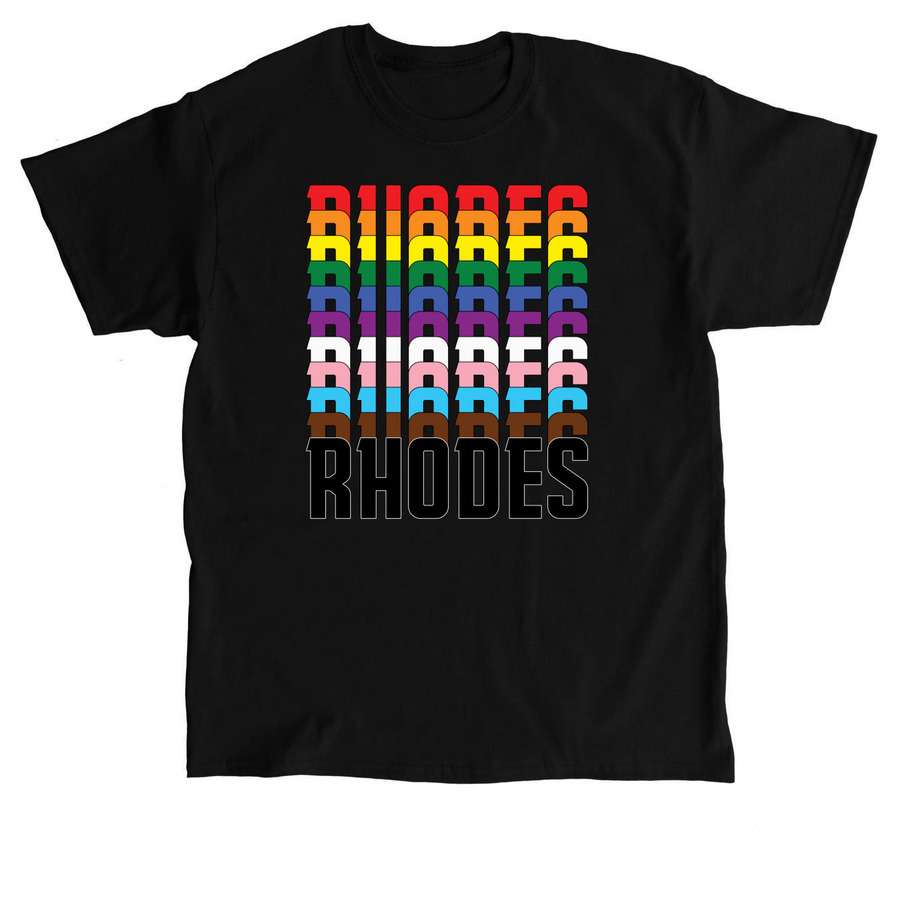 Rhodes Rhodes Rhodes, a Black Classic Unisex Tee