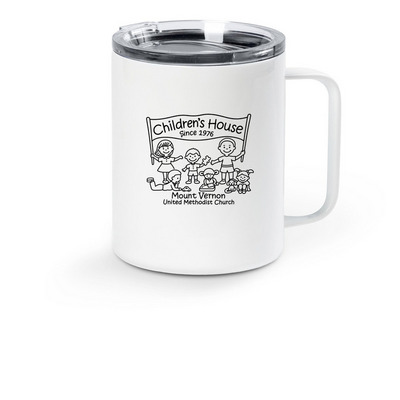 50th Anniversary, a White Stainless Steel Travel Mug