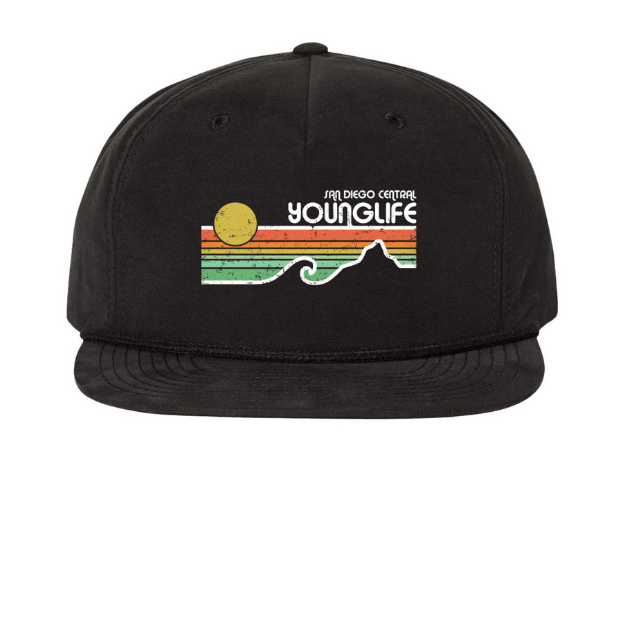 Young Life San Diego Central, a Black Printed Umpqua Snapback Cap