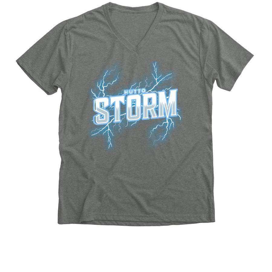 Lightning Storm, a Deep Heather Premium V-Neck Tee