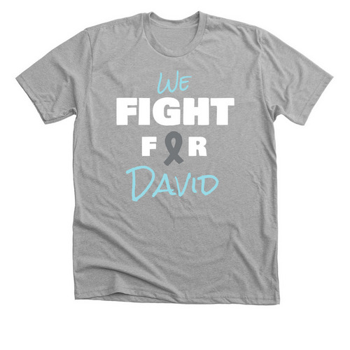 Help David Fight, a Athletic Heather Premium Unisex Tee
