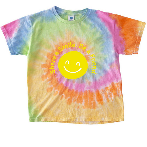 LeadHer Learning: Share a Smile Youth-Tee, a Eternity Youth Tie Dye Tee