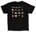 Hallo, guten tag, ciao, hello, a Black Classic Unisex Tee (back-view)