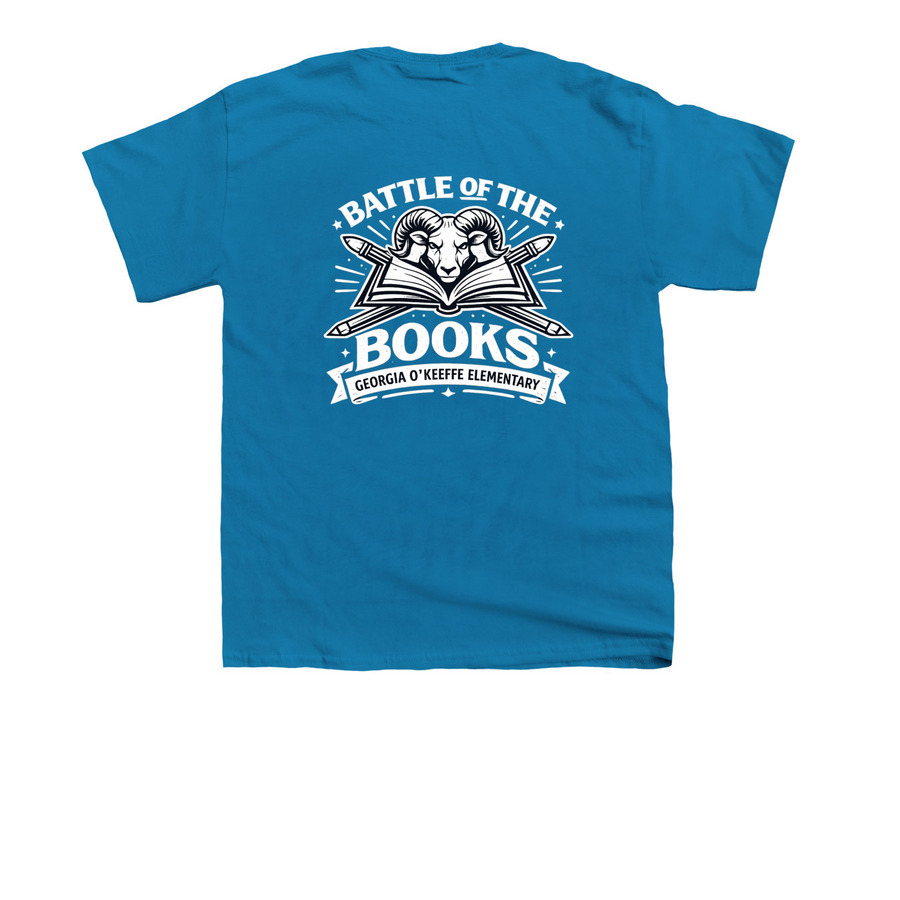 GOK Battle of the Books, a Sapphire Youth Unisex Tee (back-view)