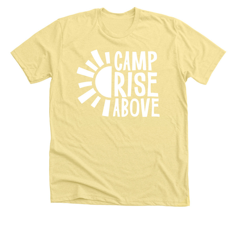 White Sun, a Heather Yellow Gold Premium Unisex Tee