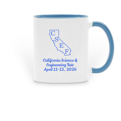 CSEF 2026 - Mugs&nbsp;, a Light Blue Two-Tone Ceramic Mug