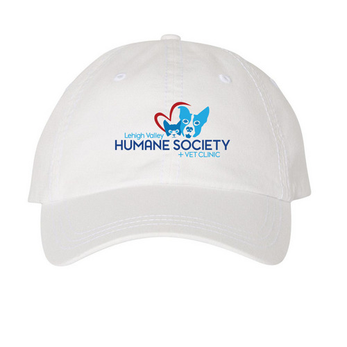 LVHS Logo Cap, a White Printed Pigment Dye Baseball Cap
