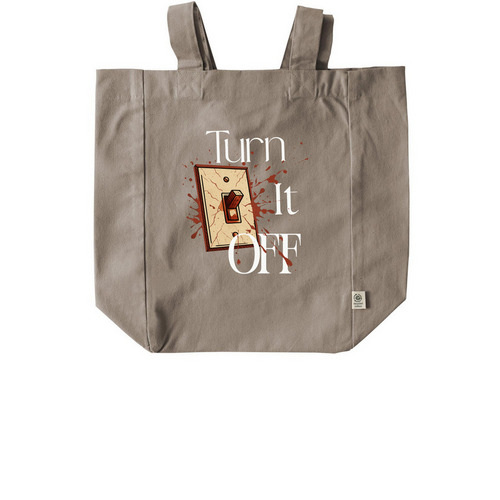 Turn It Off Tote&nbsp;(2025), a Pumice Recycled Cotton Tote Bag