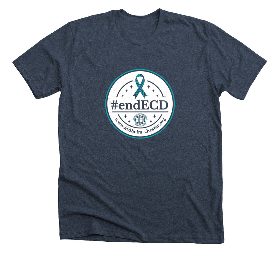 Erdheim-Chester Disease Awareness Campaign, a Heather Midnight Navy Premium Unisex Tee