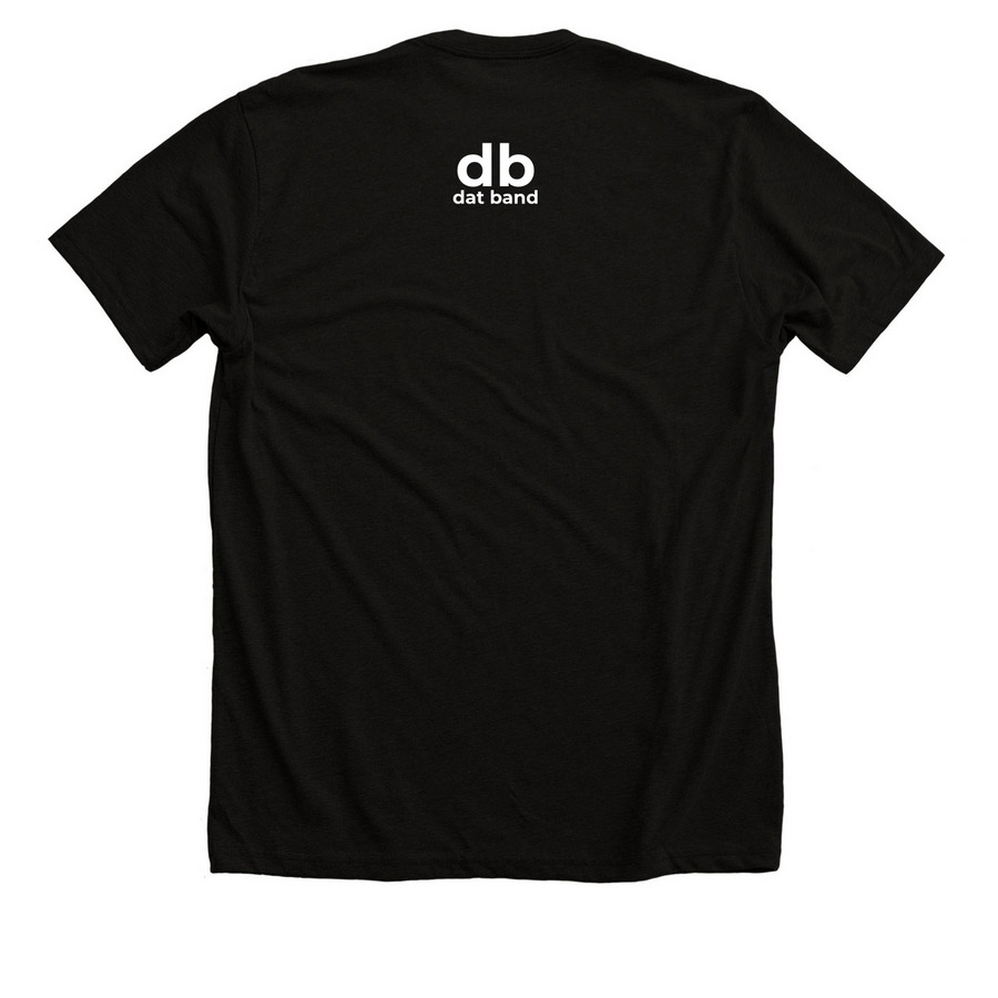 DB F Cancer, a Solid Black Blend Premium Unisex Tee (back-view)