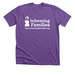 Informing Families Logo Apparel, a Heather Team Purple Premium Unisex Tee