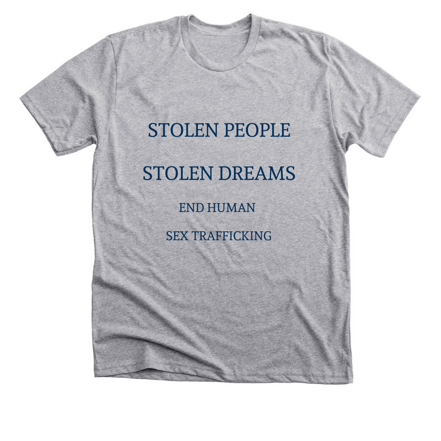 STOLEN PEOPLE, a Athletic Heather Premium Unisex Tee