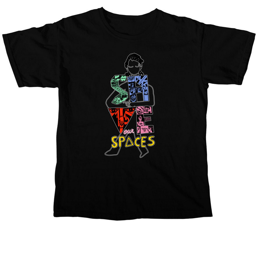Kidsuper and Ceci Bogardus Save Our Spaces, a Black Comfort Colors Unisex Tee