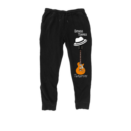 Dango Torres/Tangerine Sweatpants, a Black Midweight Fleece Joggers