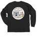 Chincoteague Island Library, a Black Classic Long Sleeve Tee (back-view)