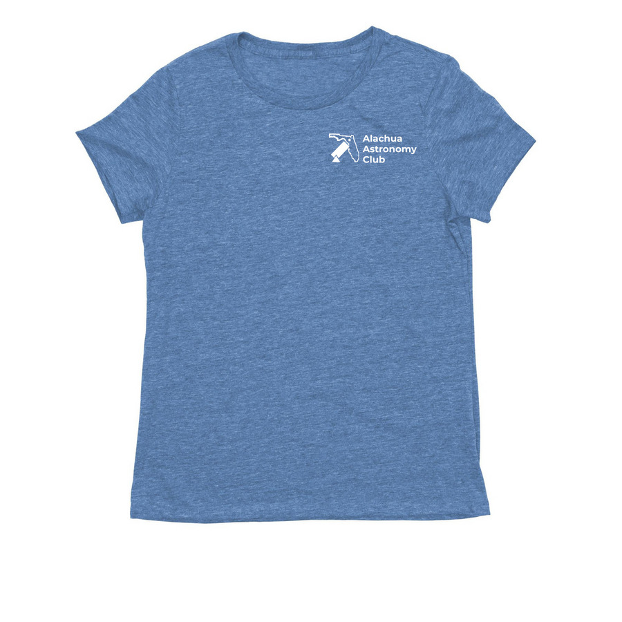 AAC Club Logo, a Azure Blue Allmade Eco Triblend Women?s Tee