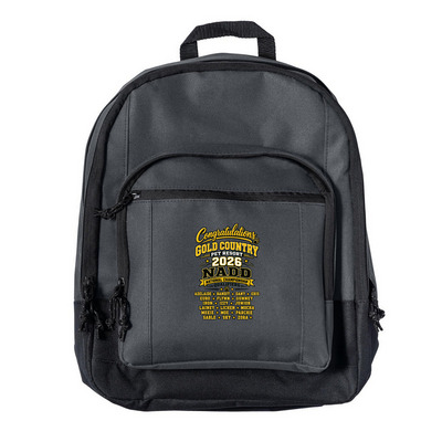 Gold Country's 2026 NADD National Back Pack&nbsp;, a Dark Charcoal Everyday Backpack