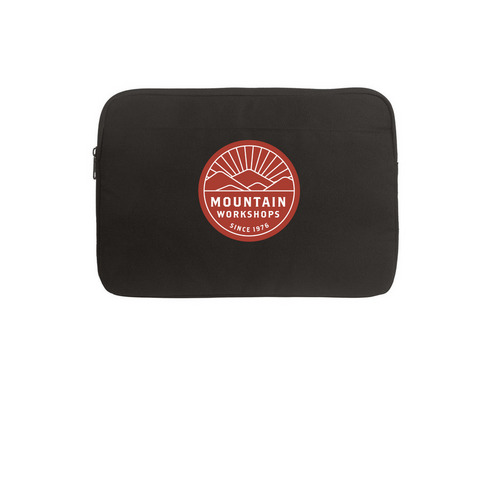 MW Logo Laptop Sleeve, a Black Canvas Laptop Sleeve