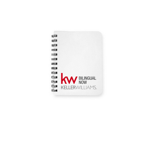 Bilingual Now Notebooks, a White Spiral Notebook