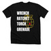 Wrench, Ratchet, Torch, Grenade..., a Solid Black Blend Premium Unisex Tee