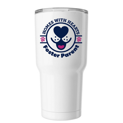 Homes with Hearts Foster Parent, a White Insulated Tumbler