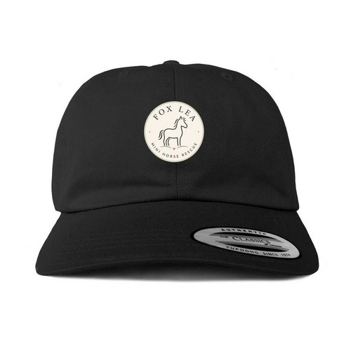 Fox Lea Hats, a Black Printed Classic Baseball Cap