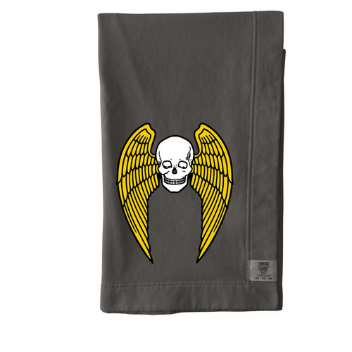 Bomb Skull Throw, a Pepper Comfort Colors Blanket