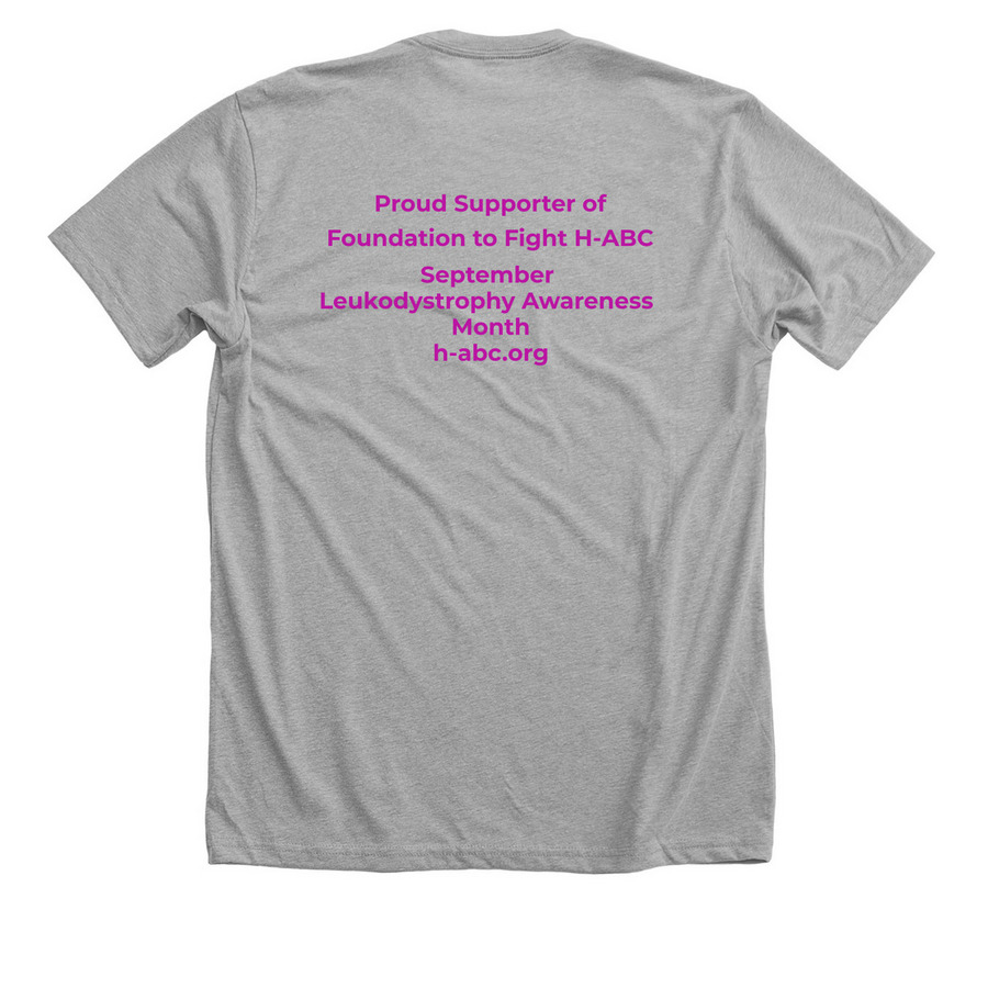 Foundation to Fight H-ABC Store, a Athletic Heather Premium Unisex Tee (back-view)