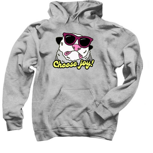 Gladys says "Choose Joy"!, a Sport Grey Pullover Hoodie
