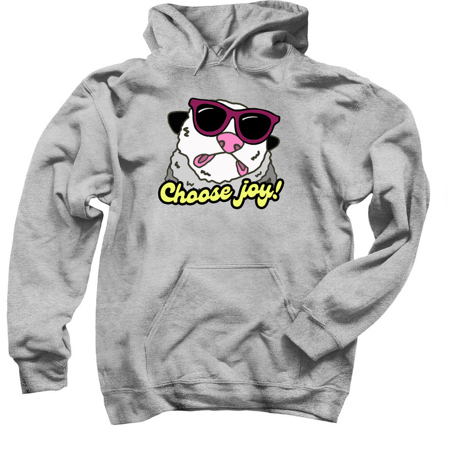 Gladys says "Choose Joy"!, a Sport Grey Pullover Hoodie