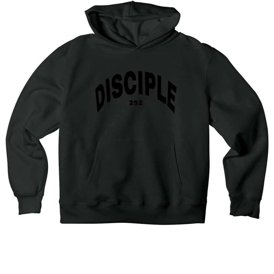 Vintage Black Disciple Hoodie, a Vintage Black Premium Heavyweight Pullover Hoodie