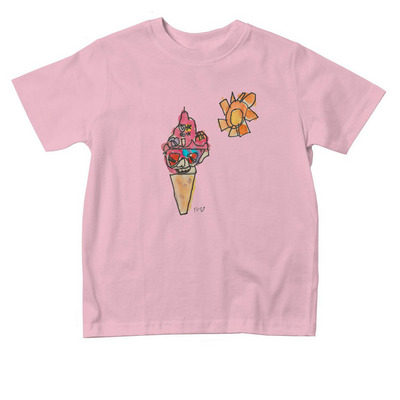 Toddler Ice Cream, a Pink Toddler Tee