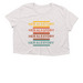 Retro HAS, a Heather Dust Women?s Flowy Cropped Tee