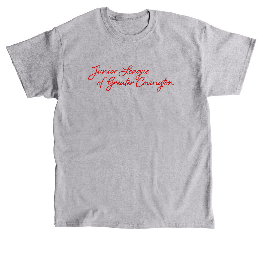 JLGC Script (Red), a Sport Grey Classic Unisex Tee