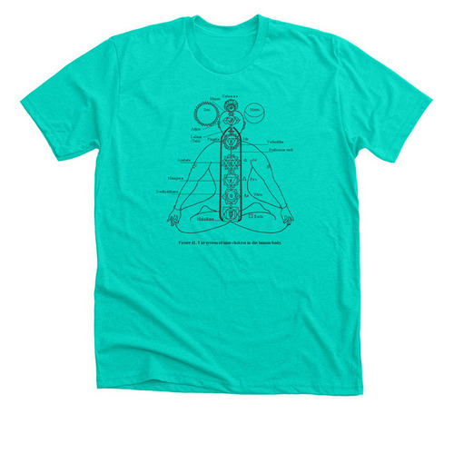 Yoga Chi Shirt&nbsp;, a Heather Sea Green Premium Unisex Tee