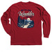 White Cane Day, a Cardinal Red Classic Long Sleeve Tee (back-view)
